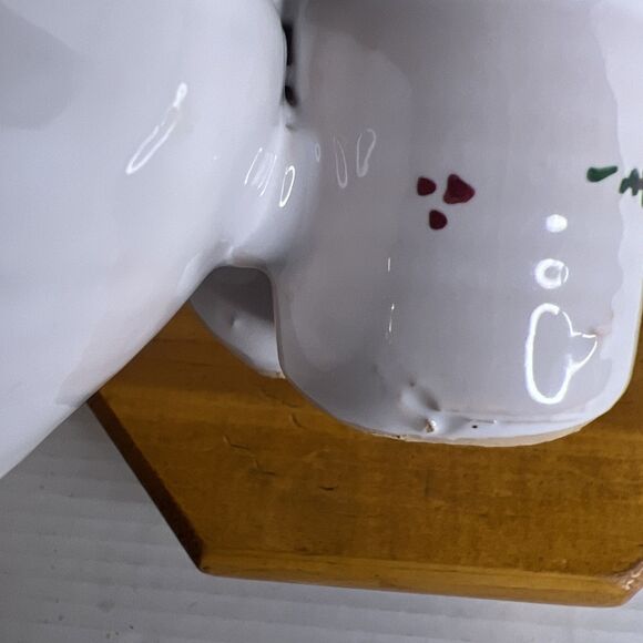 Made in Spain Olive Bowl with Toothpick Salt Holder Painted pottery Bowl Server - Picture 6 of 14